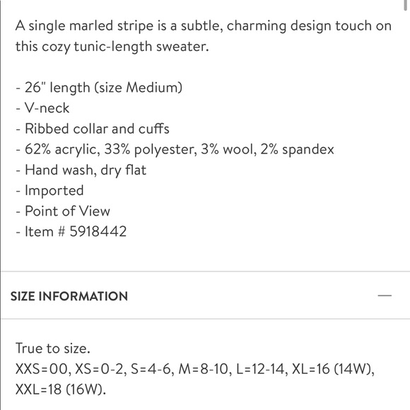 1 State Oversized Stripe V Neck Tunic SZ XS - Picture 8 of 8